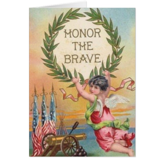 Ange patriotique vintage (Devant)