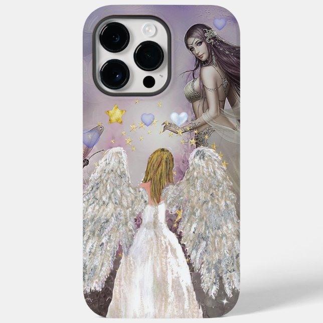 Ange peint et Coque de fée-coque iphone de mariage (Verso)