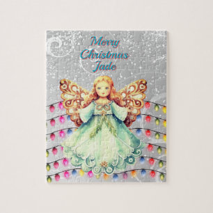 Ange personnalisé Noël Jigsaw Puzzle