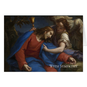 Ange religieux funèbre de Jésus de sympathie