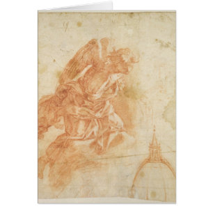 Ange suspendu et croquis architectural, c.1600