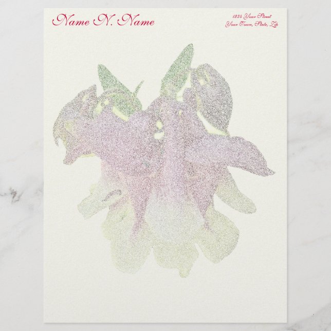 Angebaute Kolumine Letterhead Gelb Briefbogen (Vorderseite)