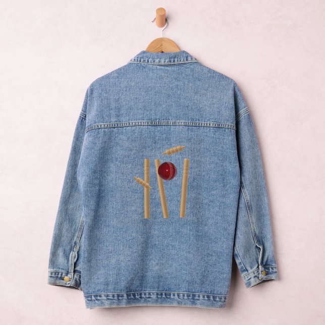 Angebettet auf Cricket, Ladys Denim Jacket Jeansjacke (Hangar)