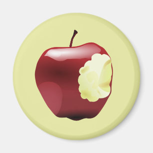 angebissener Apfel Magnet