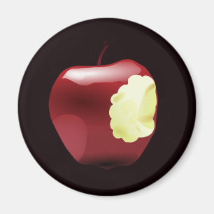 angebissener Apfel Magnet