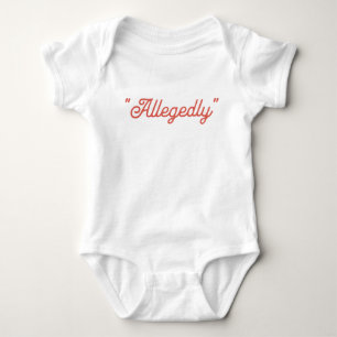 angeblich Funny Baby Strampler
