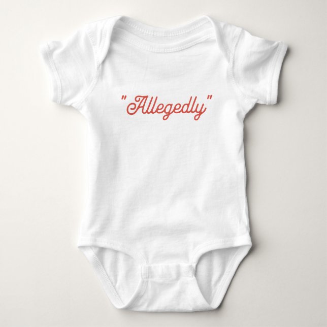 angeblich Funny Baby Strampler (Vorderseite)