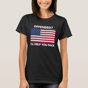 Angeblich helfe ich dir beim Verpacken amerikanisc T-Shirt