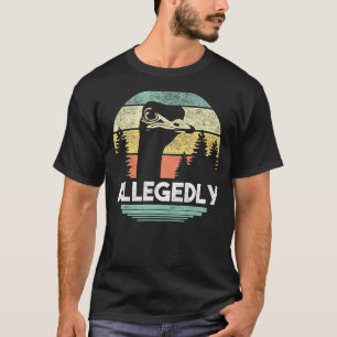 Angeblich Ostrich T Shirt Funny Bird Lover