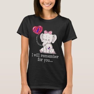 Angeborene Herzkrankheit Bewusstseinselefant T-Shirt