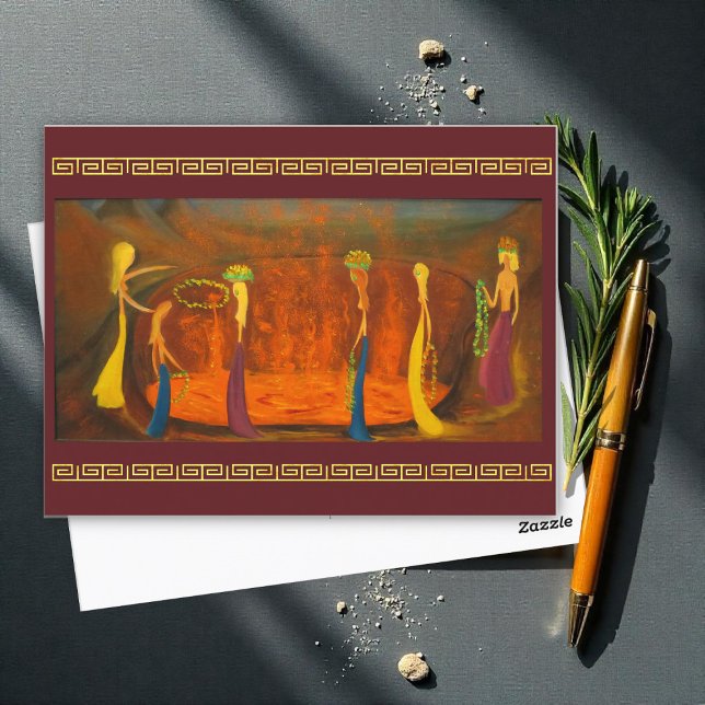 Angebot an die Caldera, von Marguerite Blasigname Postkarte (Von Creator hochgeladen)