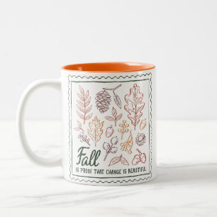 Angebot fallen zweifarbige tasse