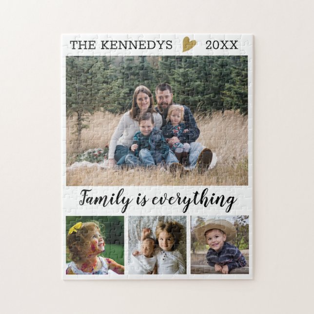 Angebot für benutzerdefinierte Familienname 4 Foto (Vertikal)