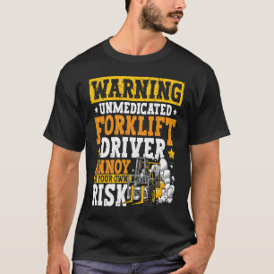 Angebot für den Gabelstaplerfahrer eines zertifizi T-Shirt