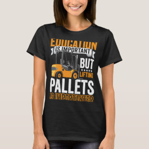 Angebot für den Gabelstaplerfahrer eines zertifizi T-Shirt