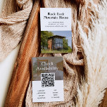 Angebot für Ferien- und Mietwohnungen Postkarte<br><div class="desc">Erstellen Sie mit Ihren Fotos und Annehmlichkeiten Ihre eigene Postkarte für den Kauf von Ferienwohnungen. Ideal,  um sich an interessierte Mieter zu wenden oder in einem Café in der Umgebung zu präsentieren.</div>