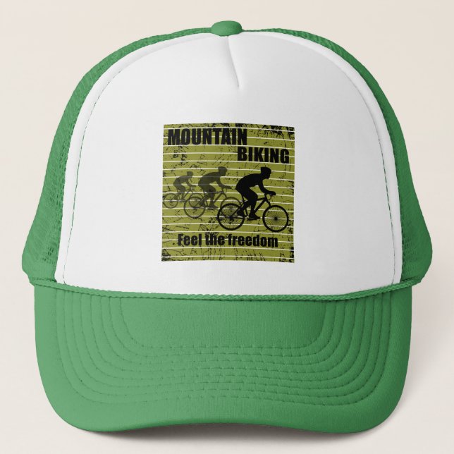 Angebot für Mountainbike-Sprichworte Truckerkappe (Vorderseite)