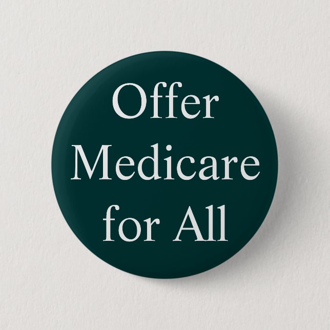 Angebot Medicare für alle Button (Vorderseite)