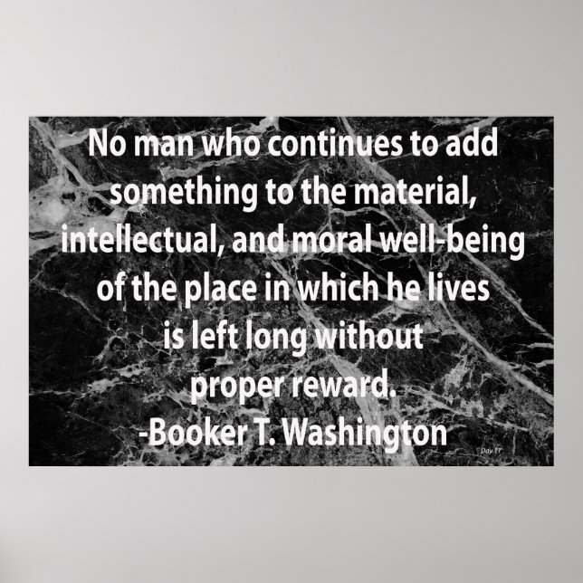 Angebot von Booker T. Washington Poster (Vorne)
