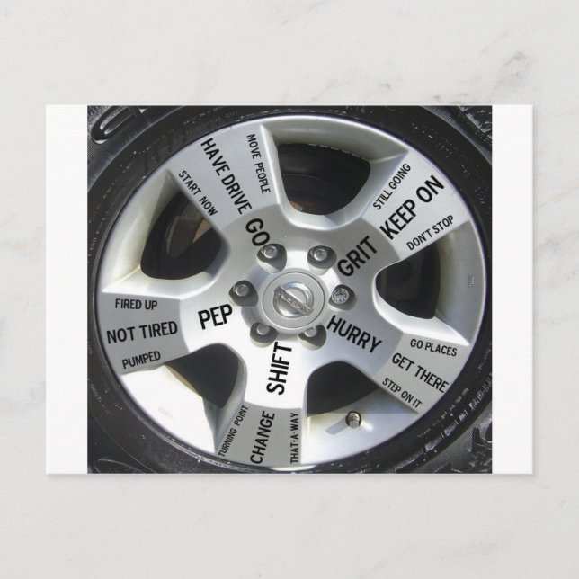 Angebote für Autoverliebhaber Postkarte (Vorderseite)