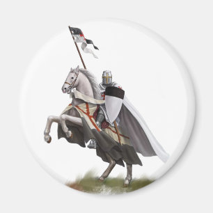Angebrachter Ritter Templar Magnet
