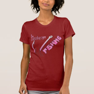 Angefangen beim Fischen rosa Hook T-Shirt