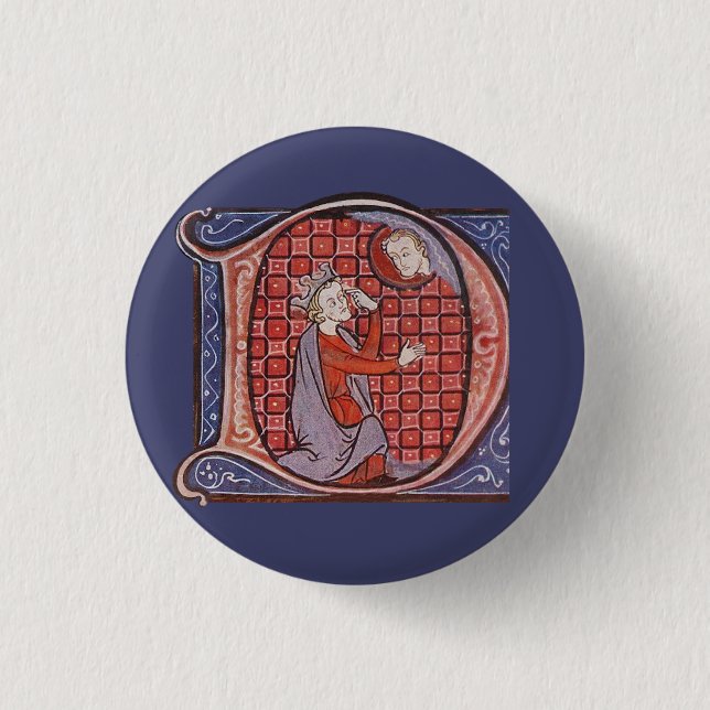 Angefeuertes D-Abzeichen Button (Vorderseite)
