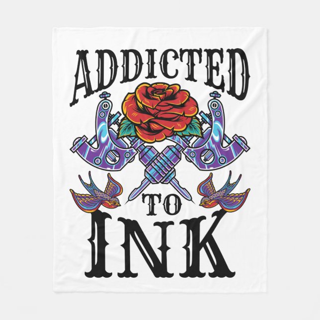 Angegeben an Tinte Tattooed Inkted Tattoo Lover Fleecedecke (Vorderseite)