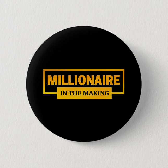ANGEHENDE MILLIONÄR BUTTON (Vorderseite)