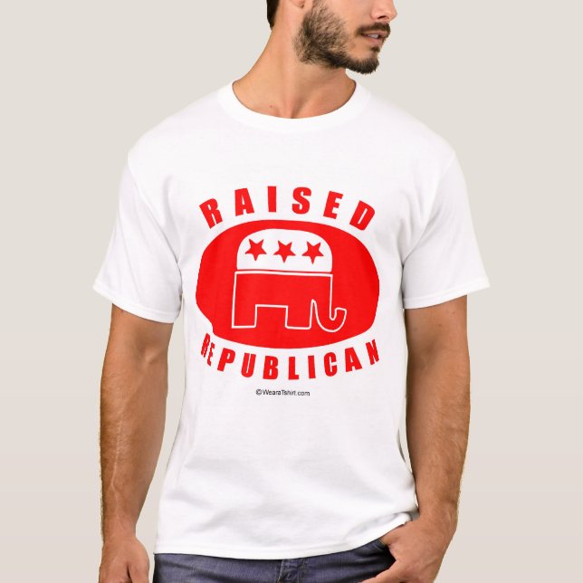 ANGEHOBENER REPUBLIKANER T-Shirt (Vorderseite)