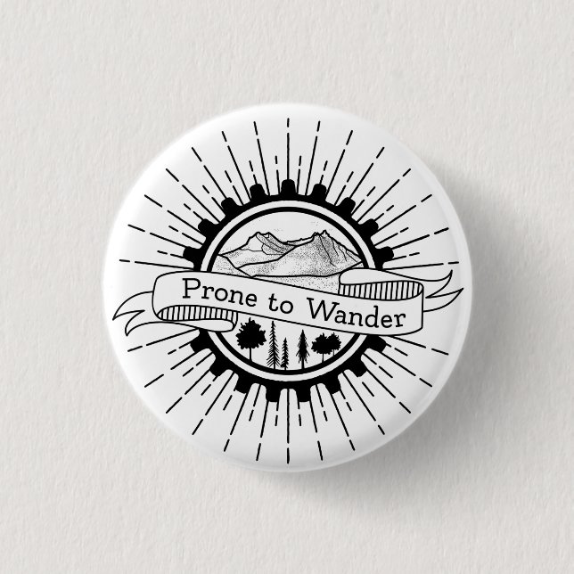 Angehöriger des Wanderreisenden Button (Vorderseite)
