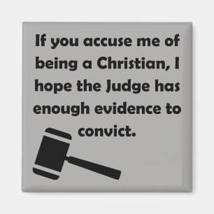 Angeklagte verurteilte Christliche Quotes-Redewend Magnet