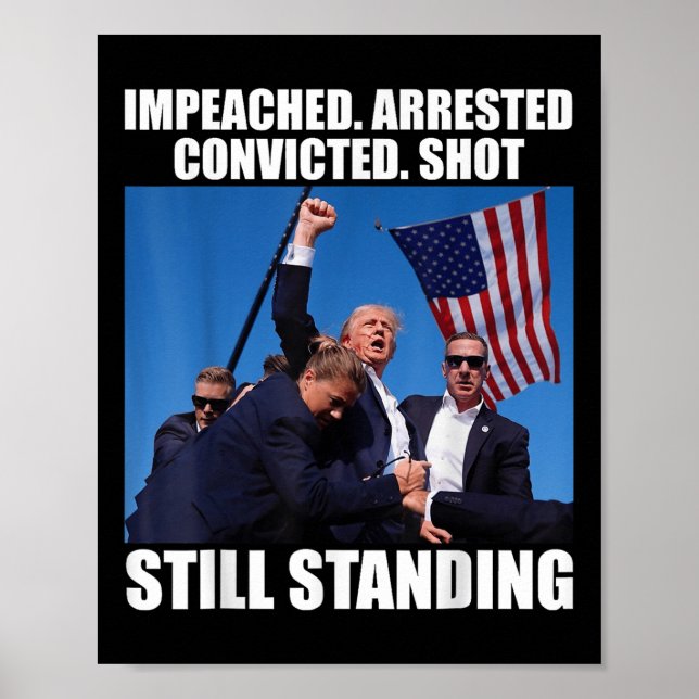 Angeklagter verhafteter, verurteilter Schuss noch  Poster (Vorne)