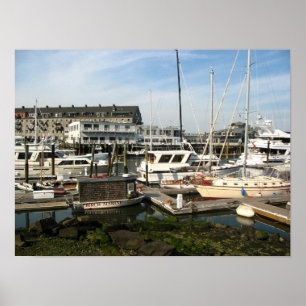 Angekoppelte Boote Poster