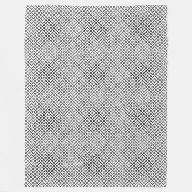 Angekreuztes Muster in Diagonalen 2 Töne ohne Weiß Fleecedecke (Vorderseite)