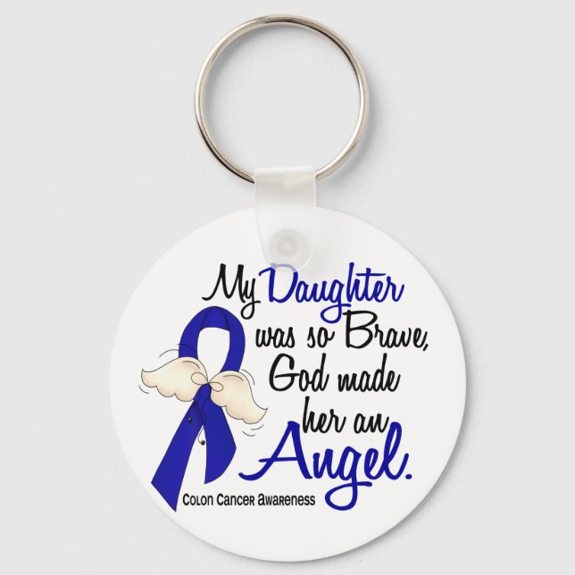 Angel-2-Tochter-Colon-Krebs Schlüsselanhänger (Vorderseite)