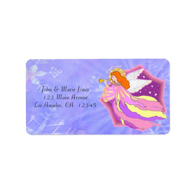 Angel Adressaufkleber (Vorne)