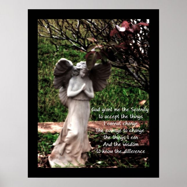Angel and Serenity Prayer Poster (Vorne)