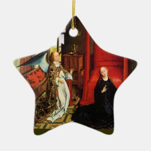 ANGEL Archangel Gabriel, Jungfrau Star Keramikornament