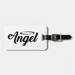 Angel Art Cool Text Graphic Word Text Art Niedlich Gepäckanhänger