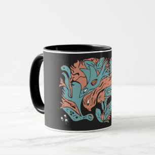 Angel Ästhetische Vögel TWArt 12-schwarz Tasse