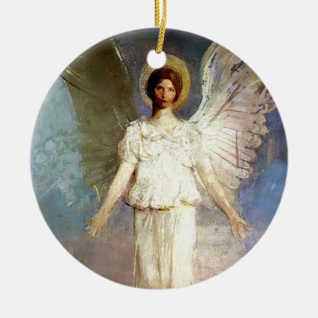 "Angel at Noon" von Abbott Thayer Keramik Ornament (Vorne)