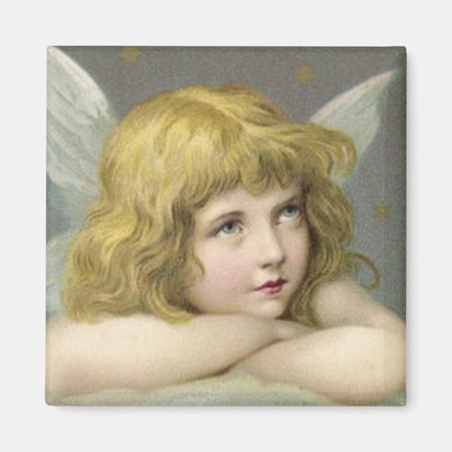Angel auf einer Wolke - Magnet (Vorne)