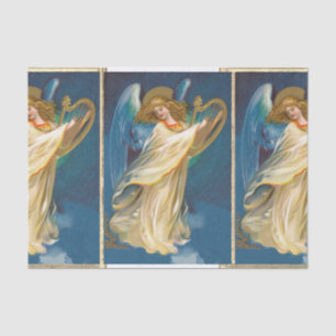 Angel auf Harfe spielen Seidenpapier