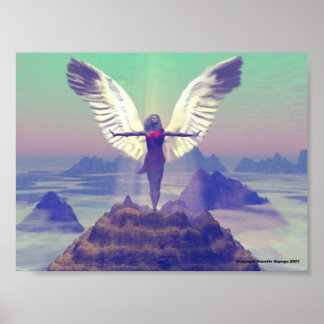 Angel auf Hoch Poster