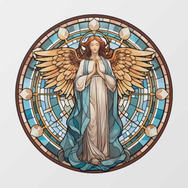 Angel - Aufkleber für das Fenster "Sun Catcher" (Blatt)