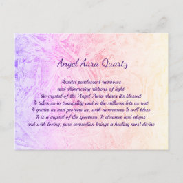 Angel Aura Quartz design cristal Carte postale