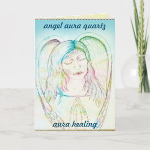 Angel aura quartz Grüßkarte Karte