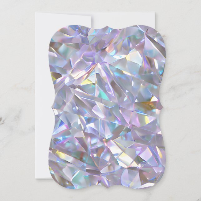 Angel Aura Quarz Crystal Diamond Edelsteinplaner Mitteilungskarte (Vorderseite)