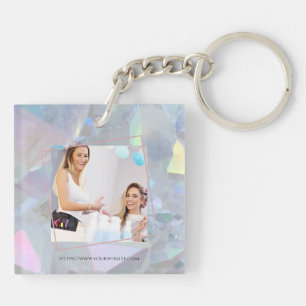 Angel Aura Quarz   Moderner Geschäfts-Foto-Schlüss Schlüsselanhänger